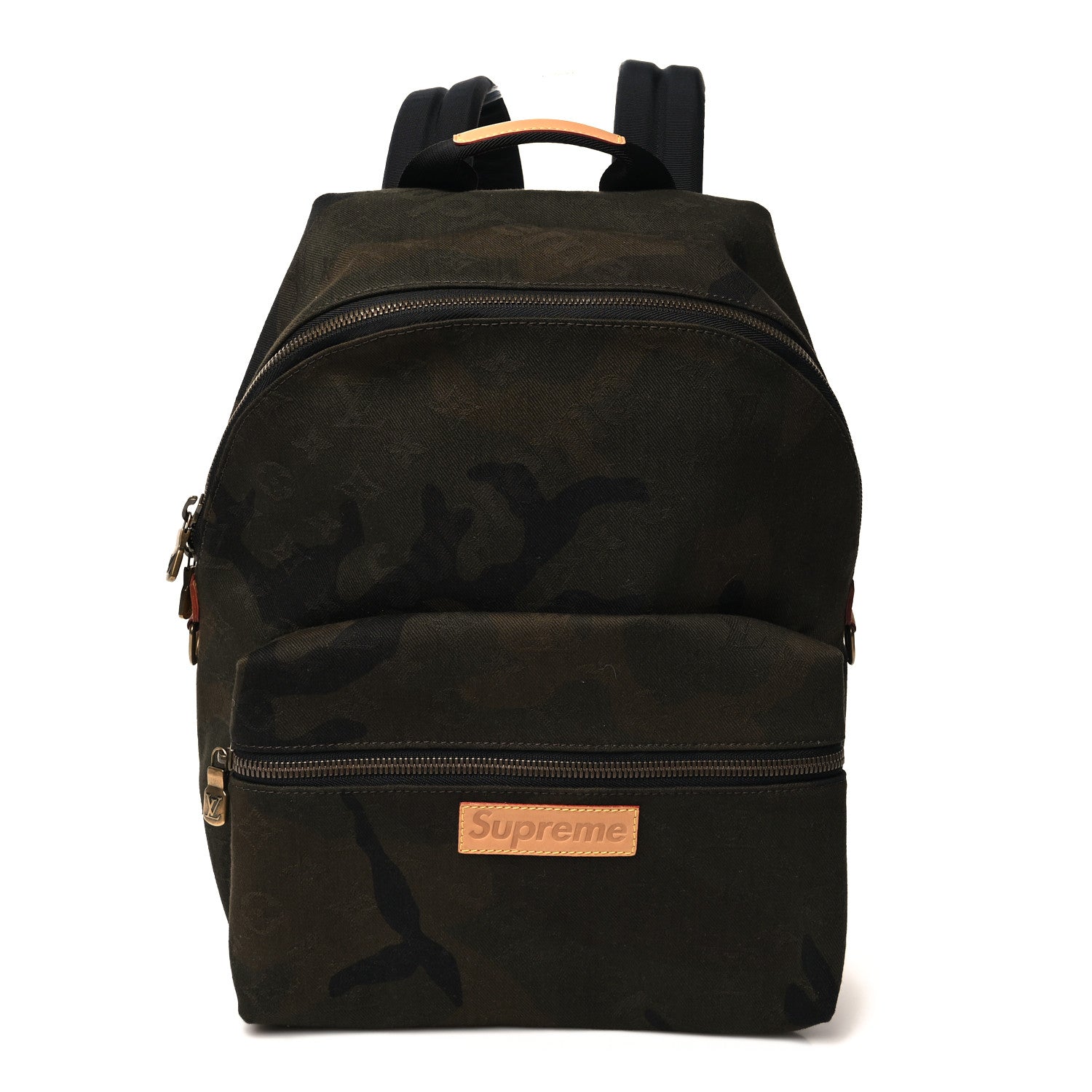 Louis Vuitton X SUPREME Canvas Camouflage Apollo Backpack 1 of 9