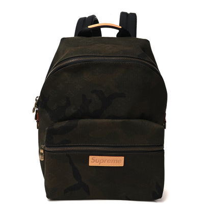 Louis Vuitton X SUPREME Canvas Camouflage Apollo Backpack 1 of 9