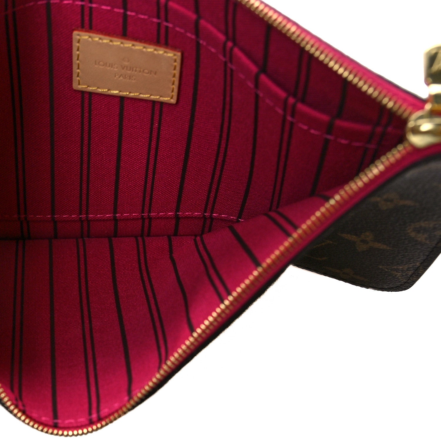 Louis Vuitton Monogram Neverfull MM GM Pochette Pivoine 5 of 7