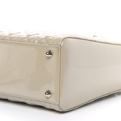 Christian Dior Patent Cannage Large Lady Dior Beige 9 of 9