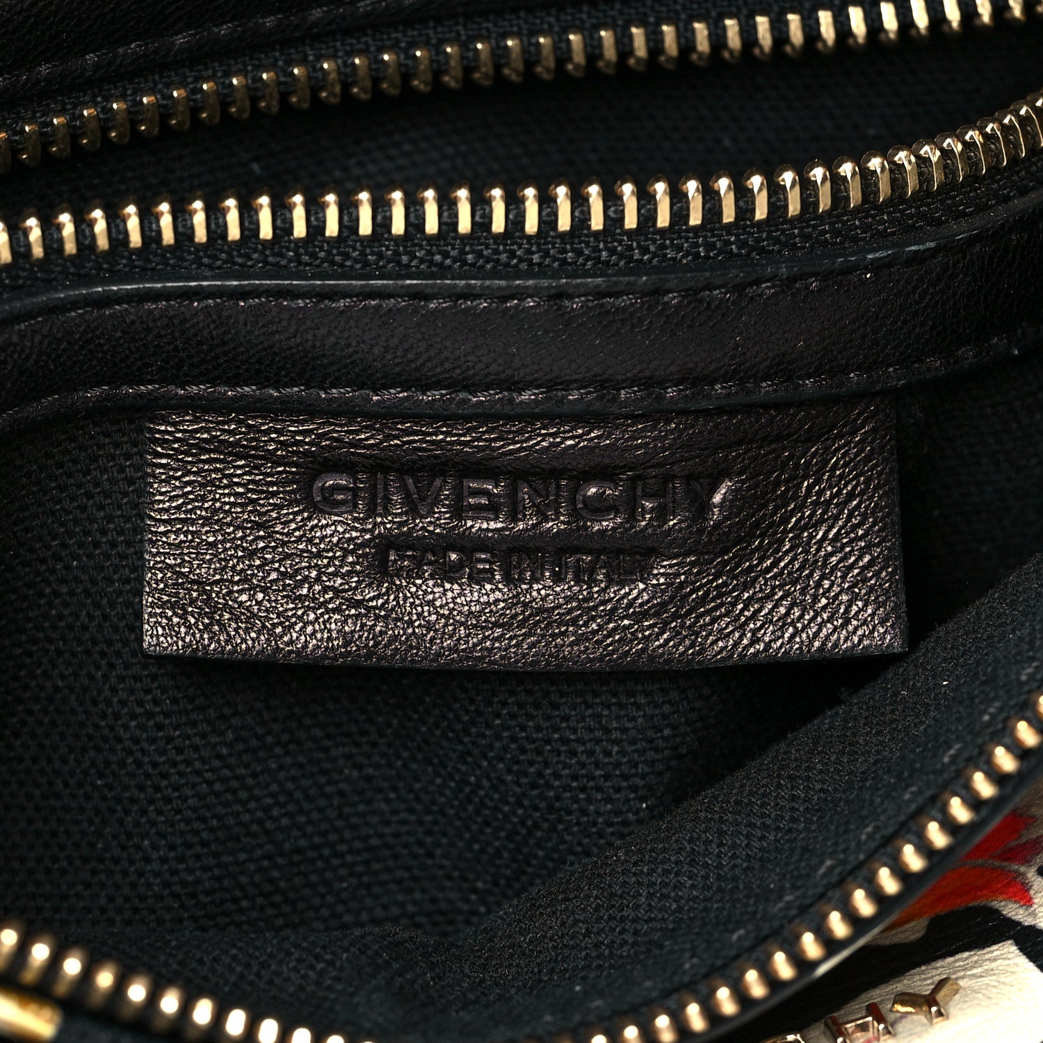 Givenchy Lambskin Magnolia and Moth Print Mini Pandora Black 5 of 9