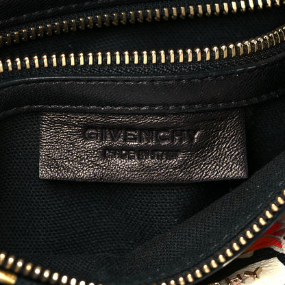 Givenchy Lambskin Magnolia and Moth Print Mini Pandora Black 5 of 9