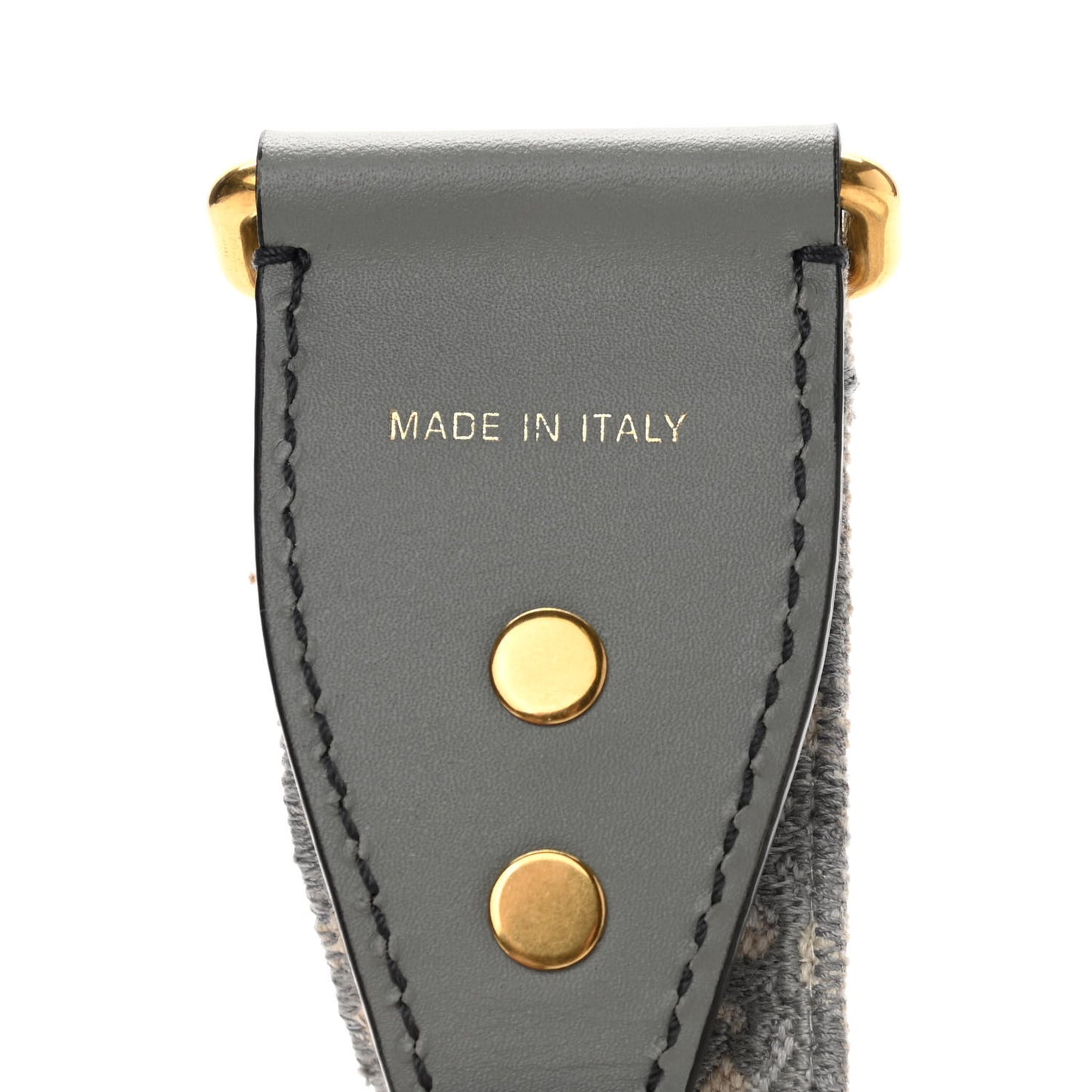 Oblique Studded Shoulder Strap Gris Multicolor