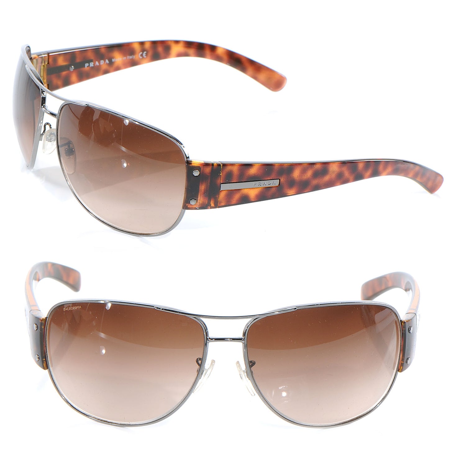 Tortoise Shell Aviator Sunglasses SPR 52G