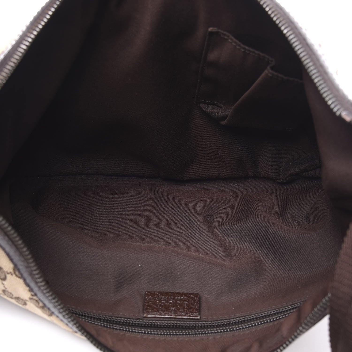 Gucci Monogram Medium Half Moon Hobo Dark Brown 4 of 10