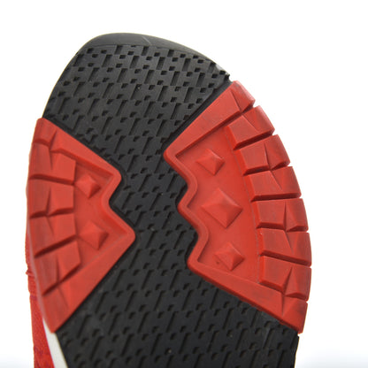 Hermes Knit Goatskin Womens Addict Sneakers 36 Rouge Bali 11 of 18
