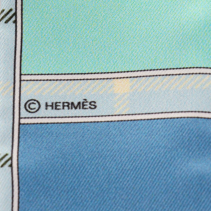 Hermes Silk Camails Twilly Vert Fluo Ciel Vert D Eau 5 of 5