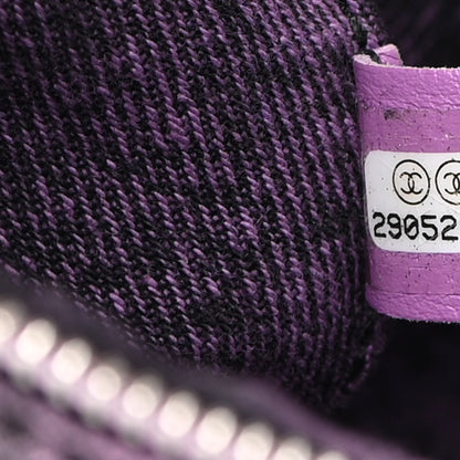 Chanel Denim Quilted Denimpression Waist Bag Purple 7 of 10