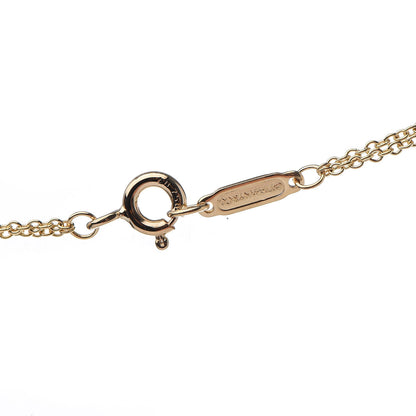 Tiffany 18K Yellow Gold Infinity Double Chain Pendant Necklace 6 of 7