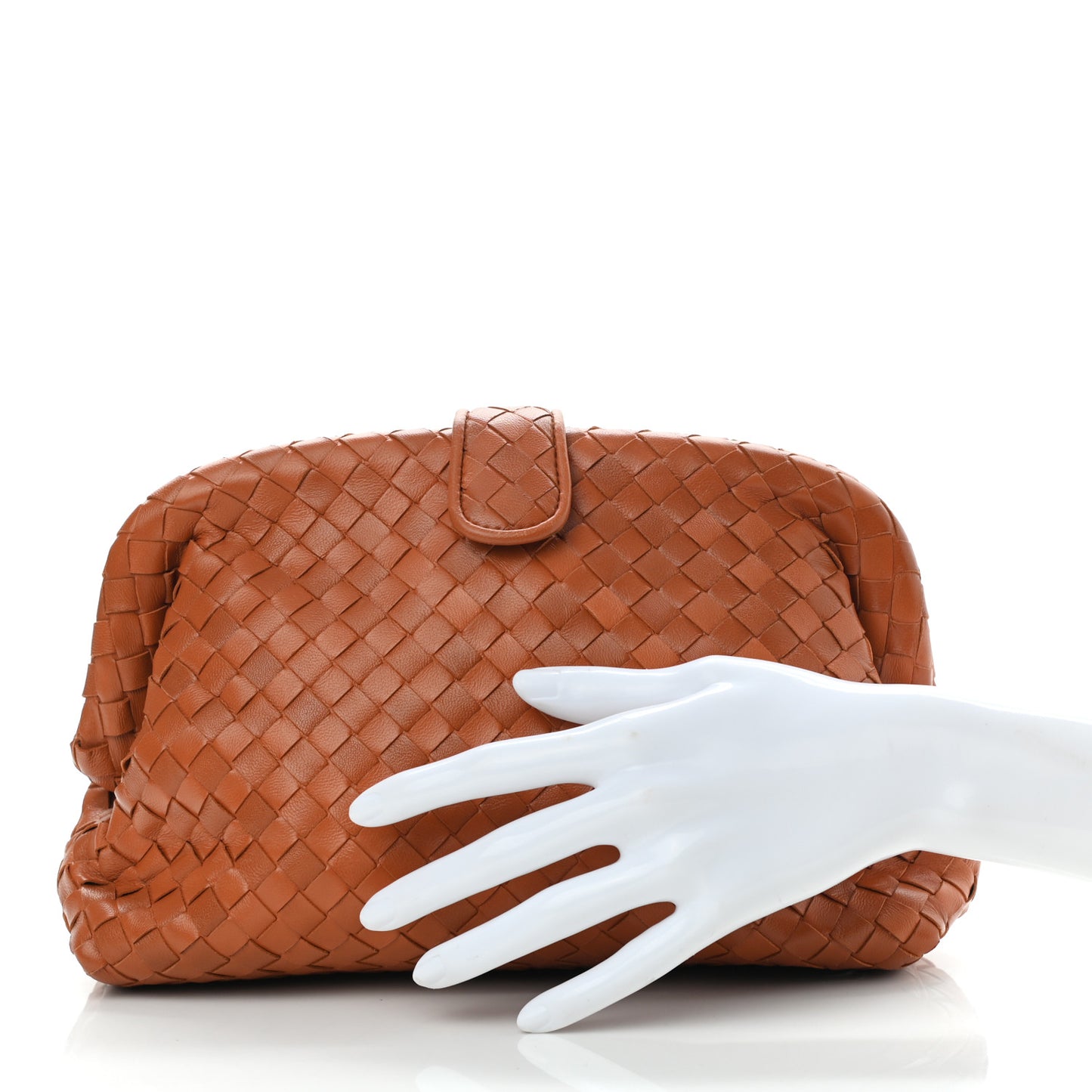 Nappa Intrecciato The Lauren 1980 Clutch Camel