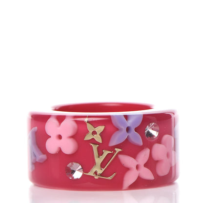 Louis Vuitton Resin Monogram Farandole Ring S Framboise 1 of 5