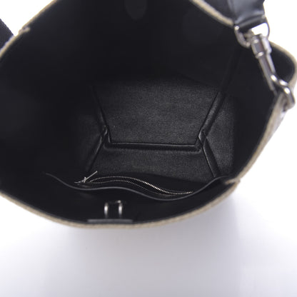 Celine Textured Canvas Small Sangle Bucket Bag Natural 5 of 9