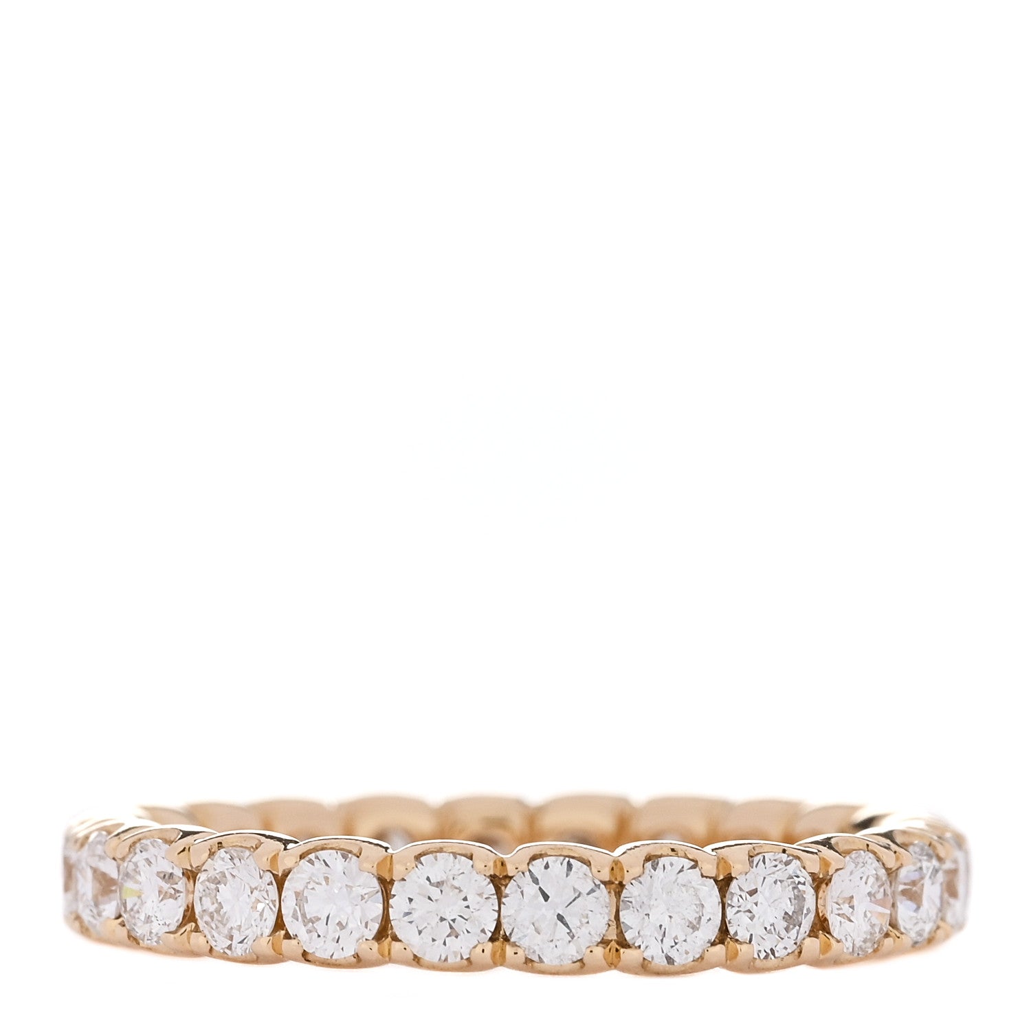 Parker & West by FASHIONPHILE 18K Yellow Gold Diamond 1.08ct Full Eternity Band Ring 53 6.25 3 of 4