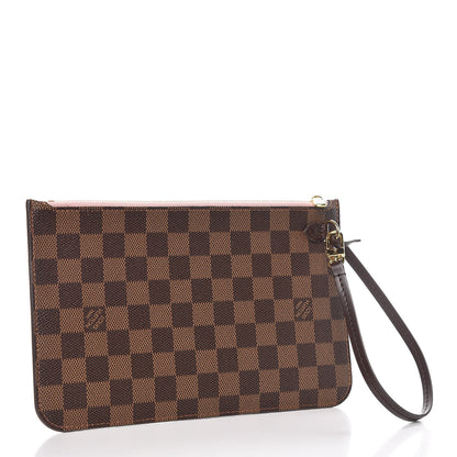 Louis Vuitton Damier Ebene Neverfull MM GM Pochette Rose Ballerine 3 of 8