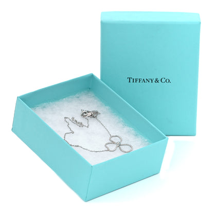 Tiffany Platinum Diamond Large Paper Flowers Pendant Necklace 6 of 6