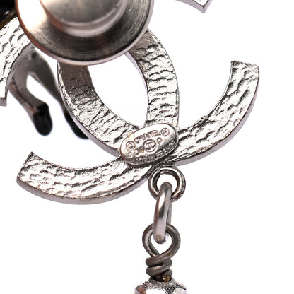 Chanel Pearl Resin Coco Pin Brooch Black Ivory 4 of 4