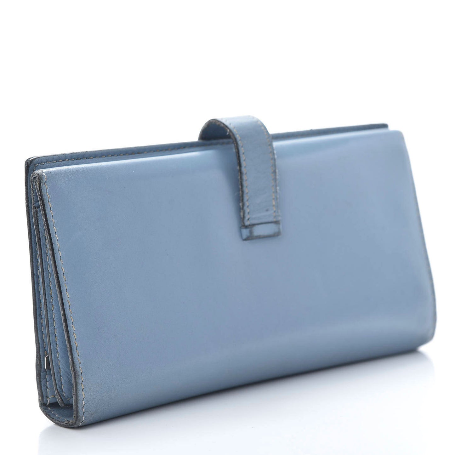 Box Bearn Gusset Wallet Blue Jean