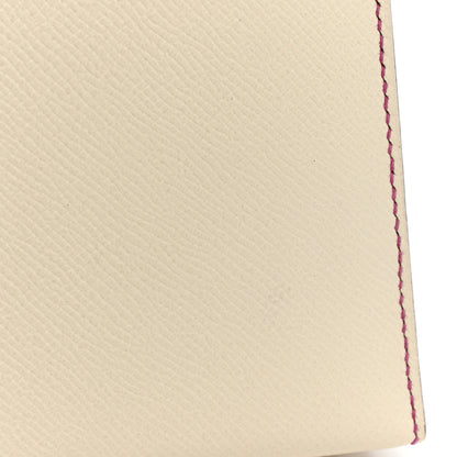 Hermes Epsom Bi-Color Horseshoe Kelly Sellier 28 Craie Rose Pourpre 12 of 13