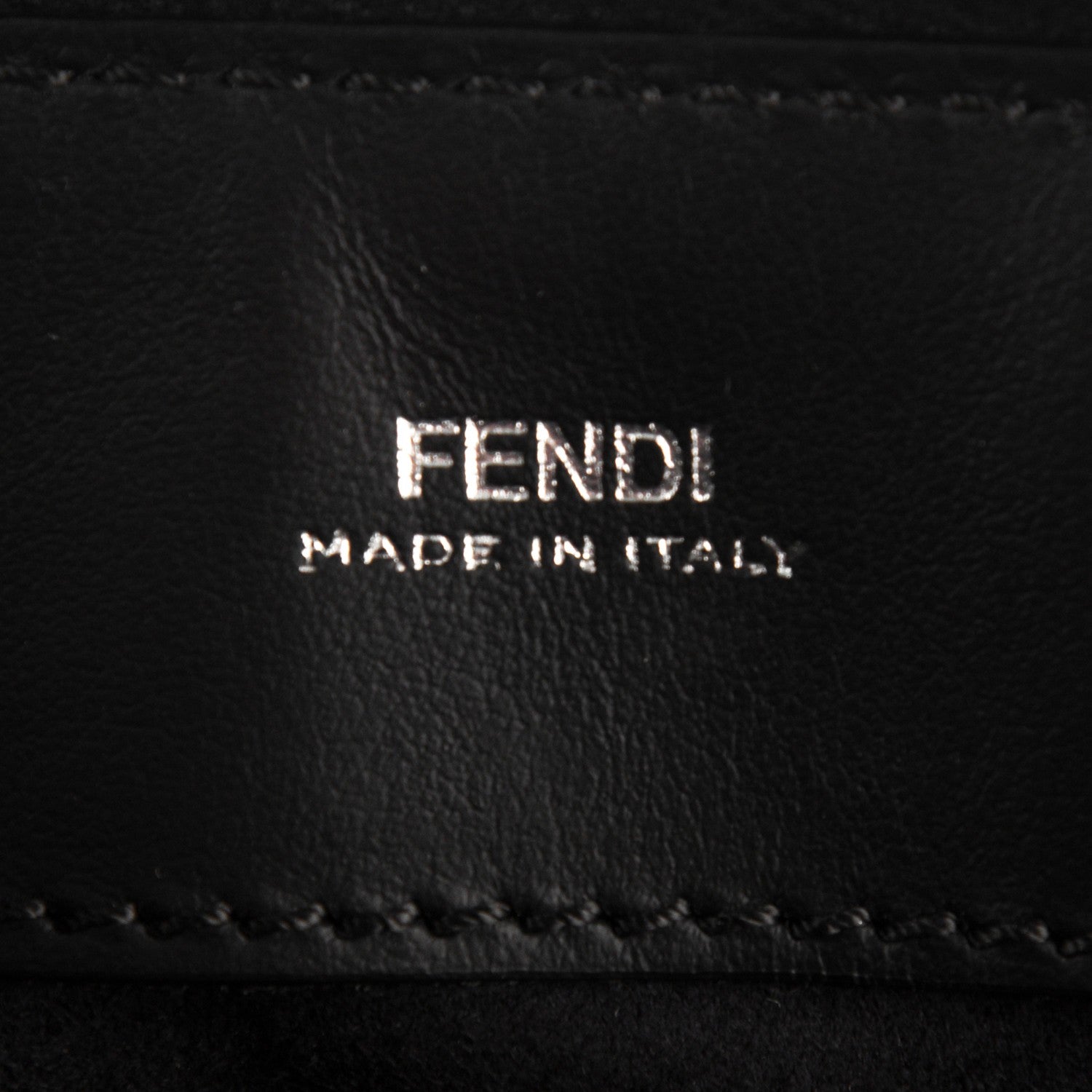 Fendi Vitello Baltico Dolce DotCom Satchel Black Blue Royal 7 of 8