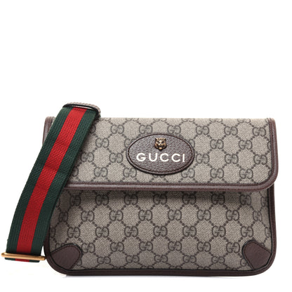 Gucci GG Supreme Monogram Neo Vintage Web Belt Bag Brown 1 of 15