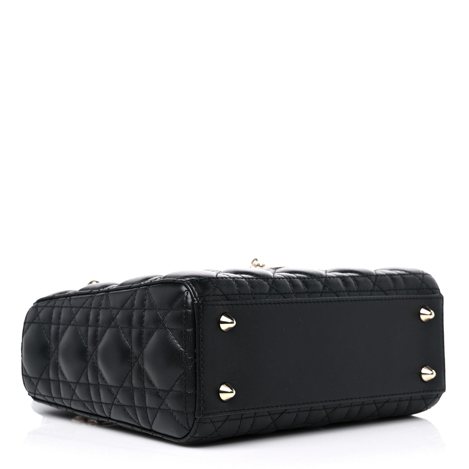 Christian Dior Lambskin Cannage Small My ABCDior Lady Dior Black 4 of 11