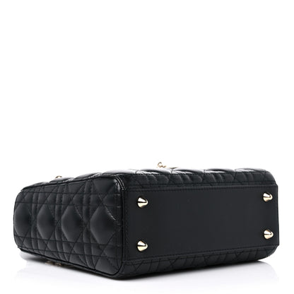 Christian Dior Lambskin Cannage Small My ABCDior Lady Dior Black 4 of 11