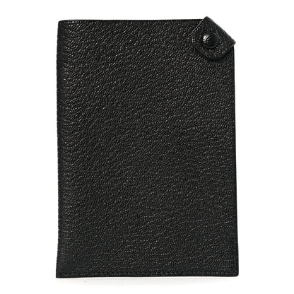 Hermes Chevre Mysore Tarmac PM Passport Holder Black 1 of 8