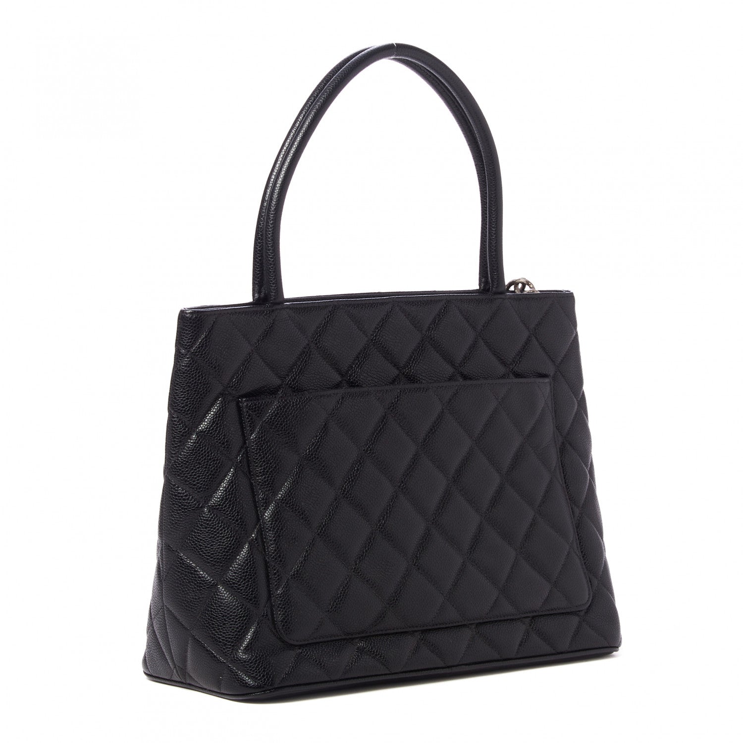 Chanel Caviar Quilted Medallion Tote Black 3 of 10