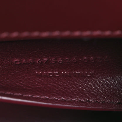 Saint Laurent Smooth Calfskin Small Manhattan Shoulder Bag Hot Wine 6 of 10