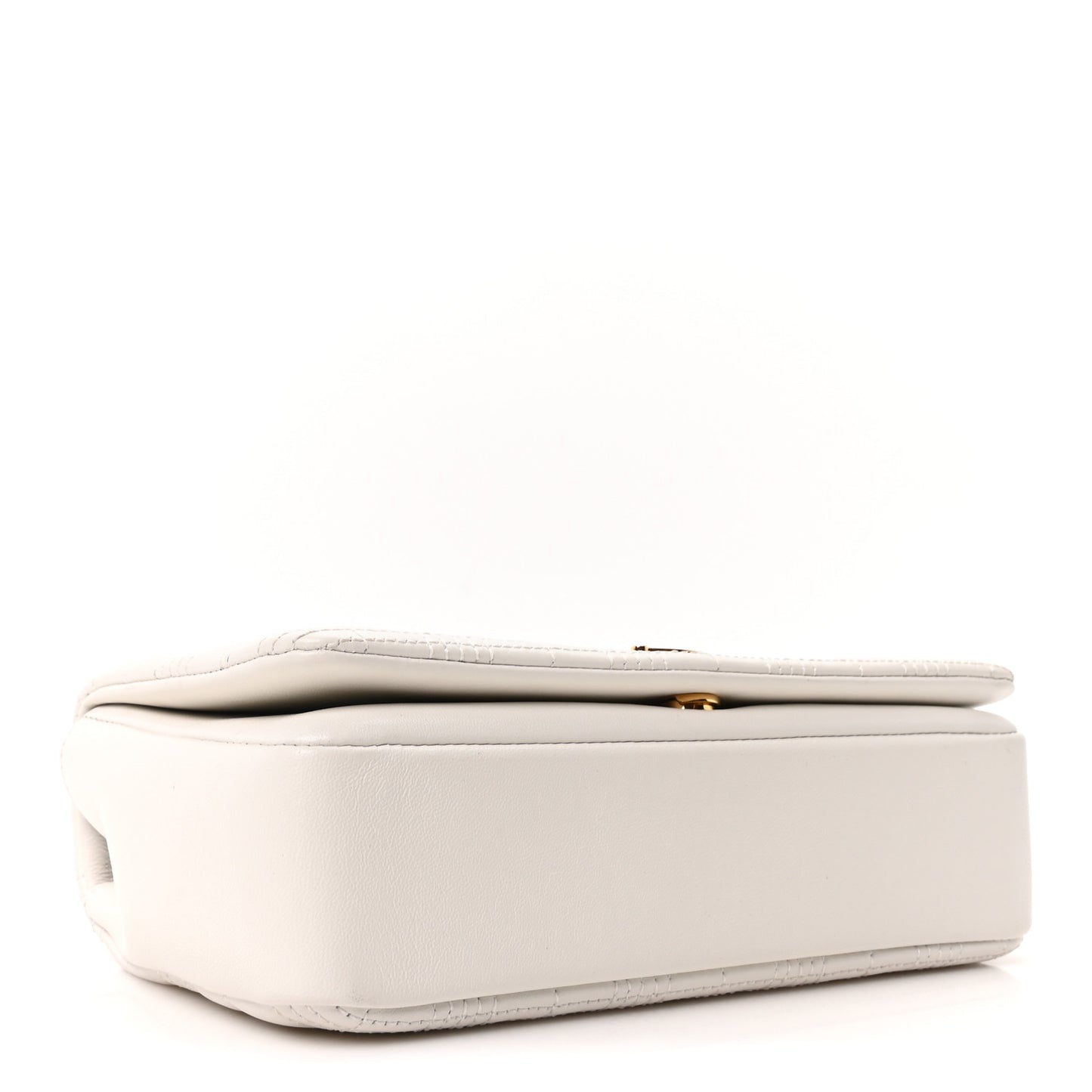 Lambskin Quilted Small Lola Bag White