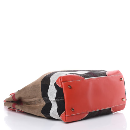 Burberry Canvas Mega Check Medium Maidstone Red 4 of 14