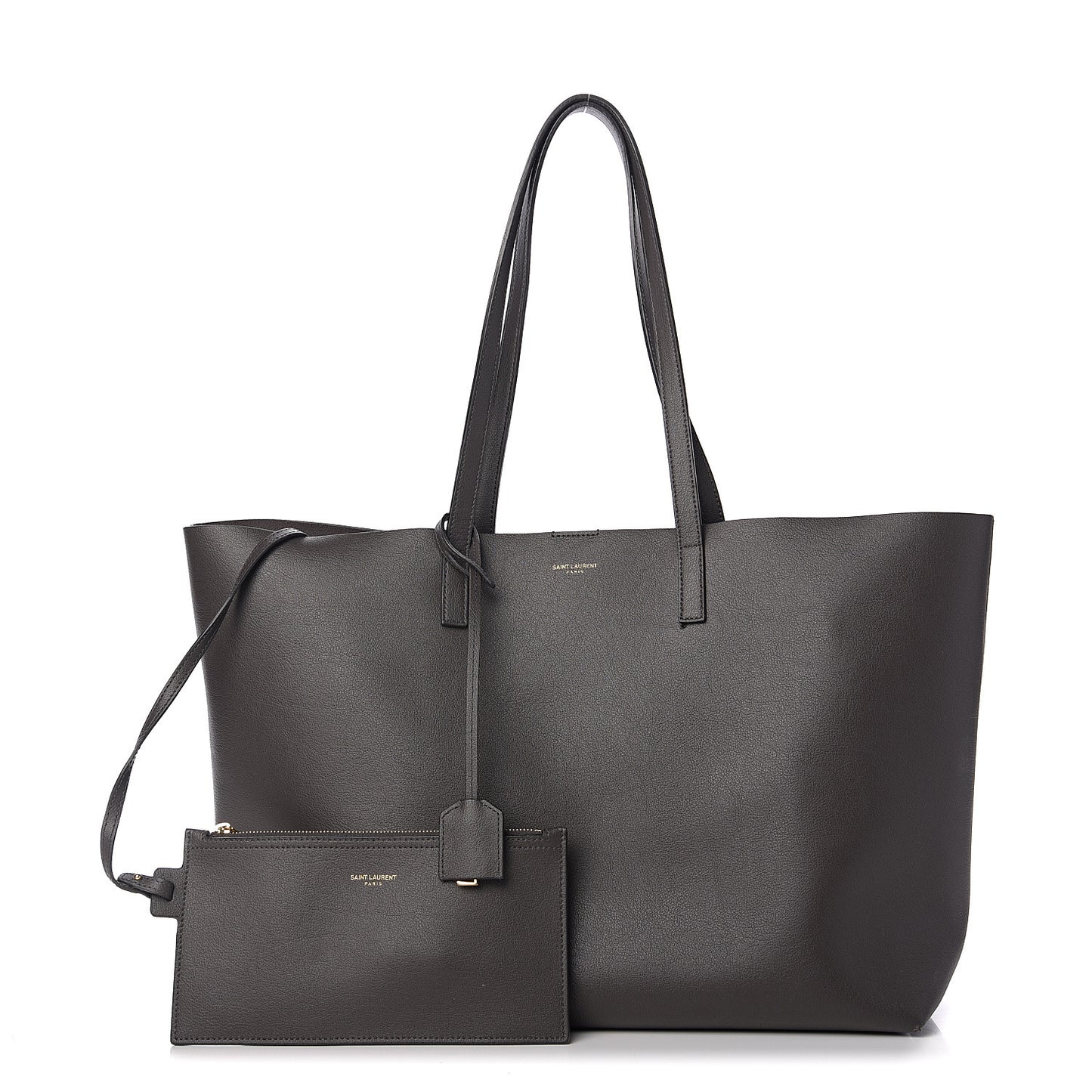 Calfskin Large Shopping Tote Earth