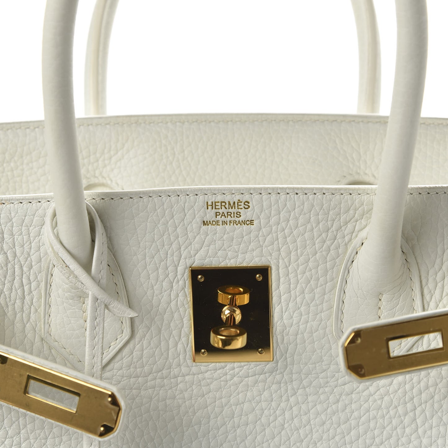 Taurillon Clemence Birkin 30 White