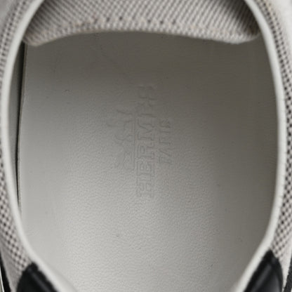 Hermes Canvas Calfskin Deep Sneakers 36 Prunoir Black 7 of 10