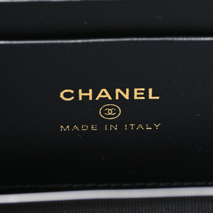 Chanel Caviar Quilted Top Handle Slim Vanity With Chain Black 5 of 9