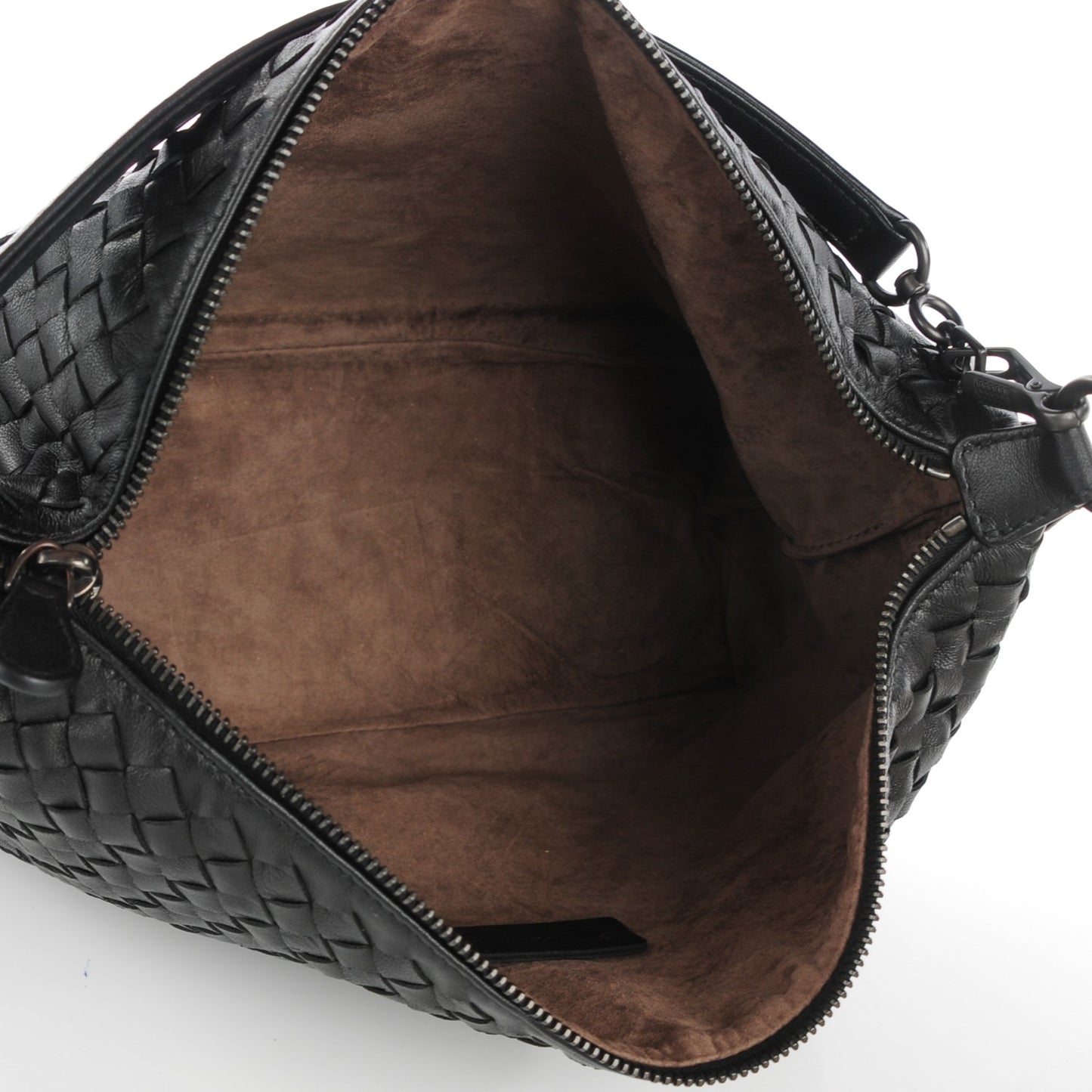 Nappa Intrecciato Small Shoulder Bag Nero Black