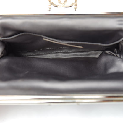 Chanel Crackled Calfskin CC Mix Frame Clutch Bronze 5 of 9