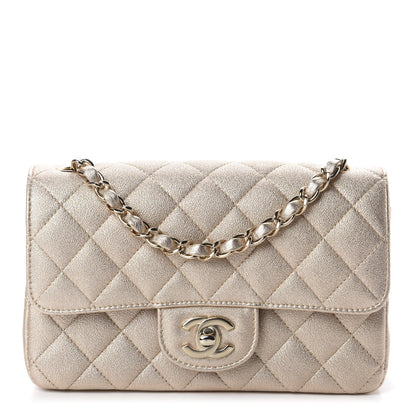 Chanel Metallic Lambskin Quilted Mini Rectangular Flap Gold 1 of 11