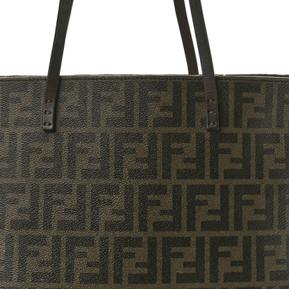 Fendi Zucca Spalmati Medium Roll Tote Tobacco Moro 8 of 19