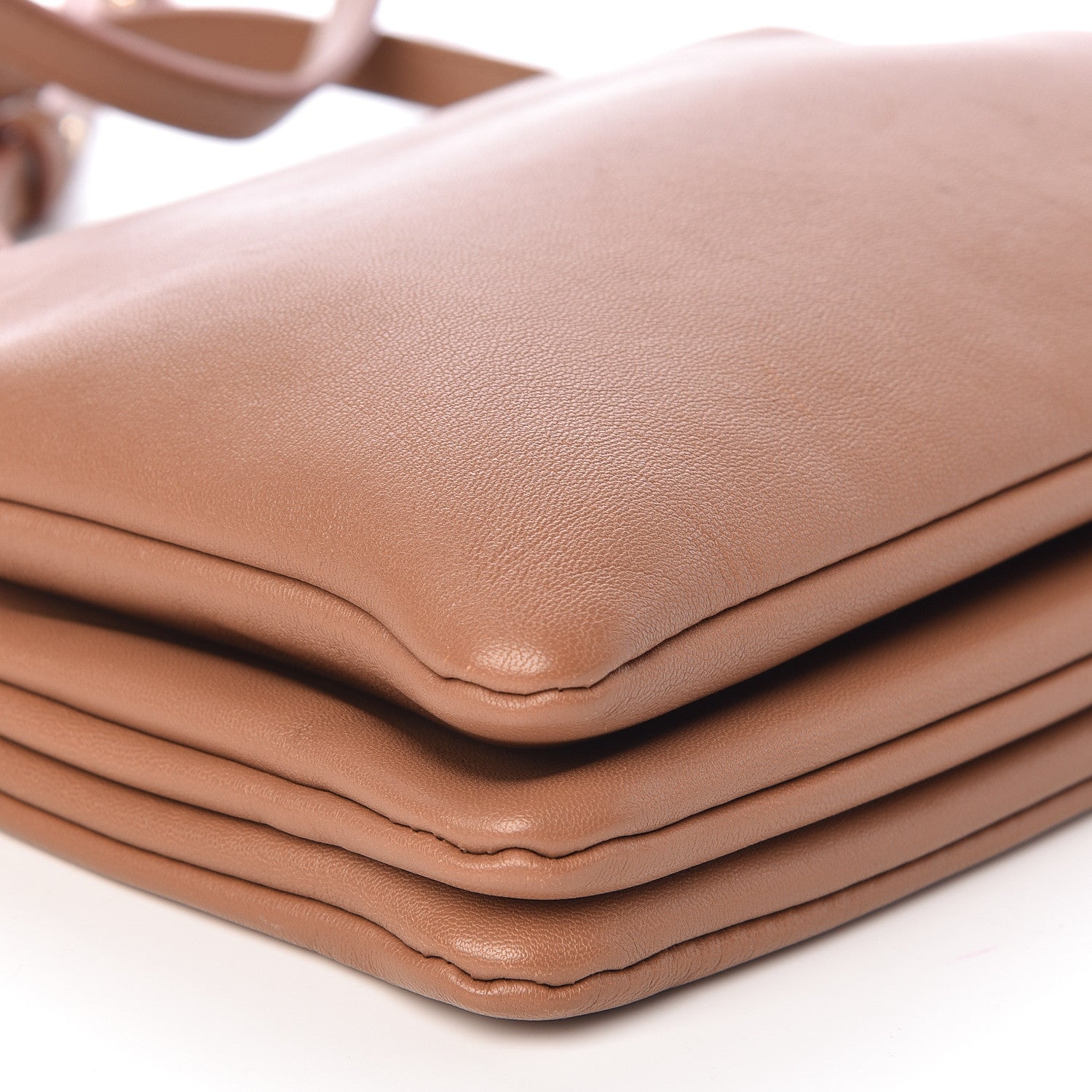 Celine Lambskin Small Trio Crossbody Bag Tan 10 of 11