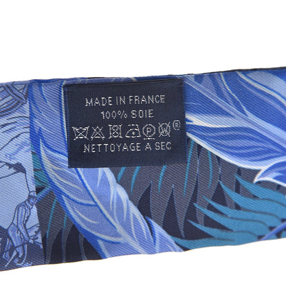 Hermes Silk Cheval Phoenix Twilly Marine Ciel Cobalt 3 of 5