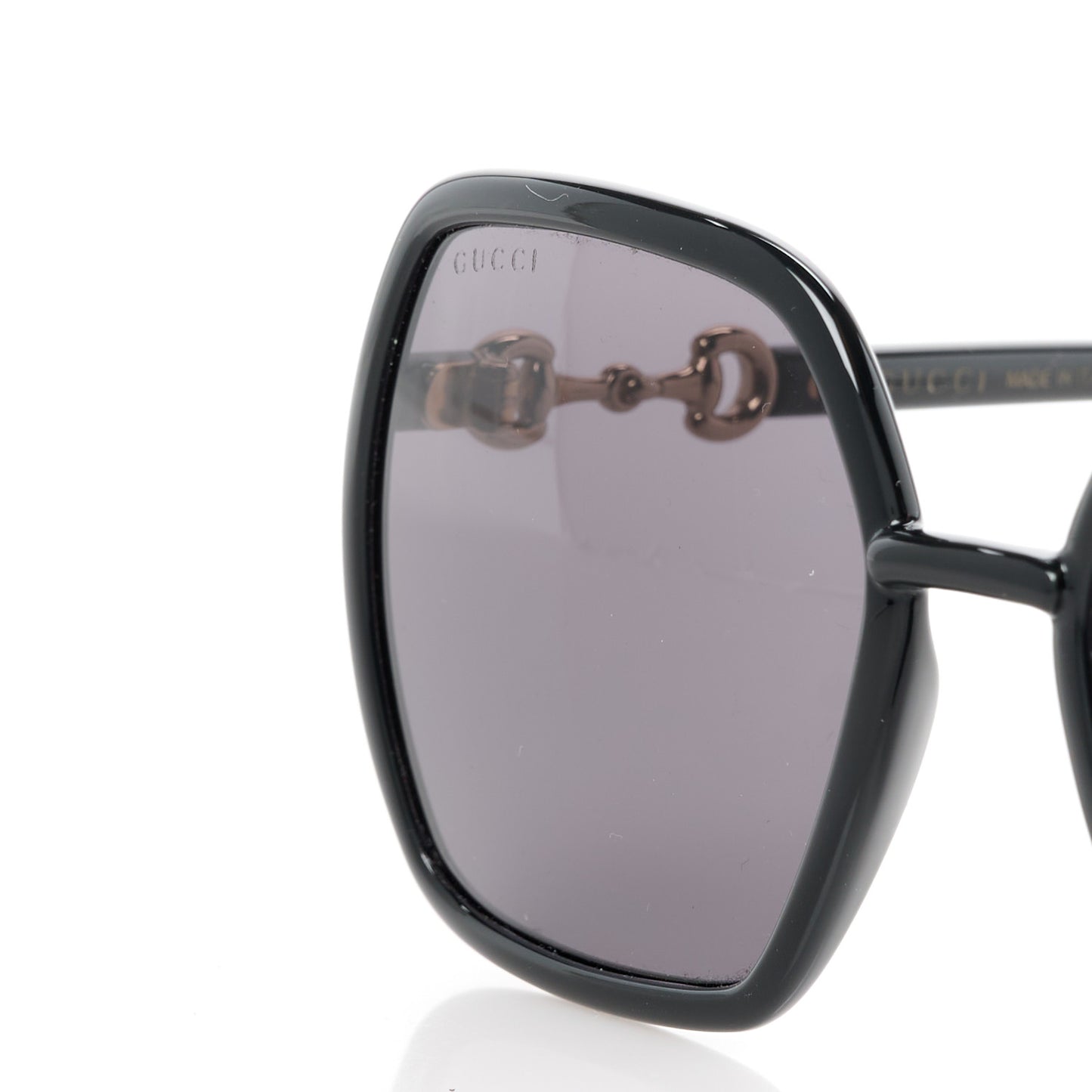 Horsebit Square Frame Sunglasses GG0890S Black