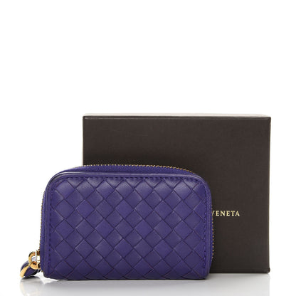 Bottega Veneta Nappa Intrecciato Zip Around Coin Purse Anemone 17 of 17