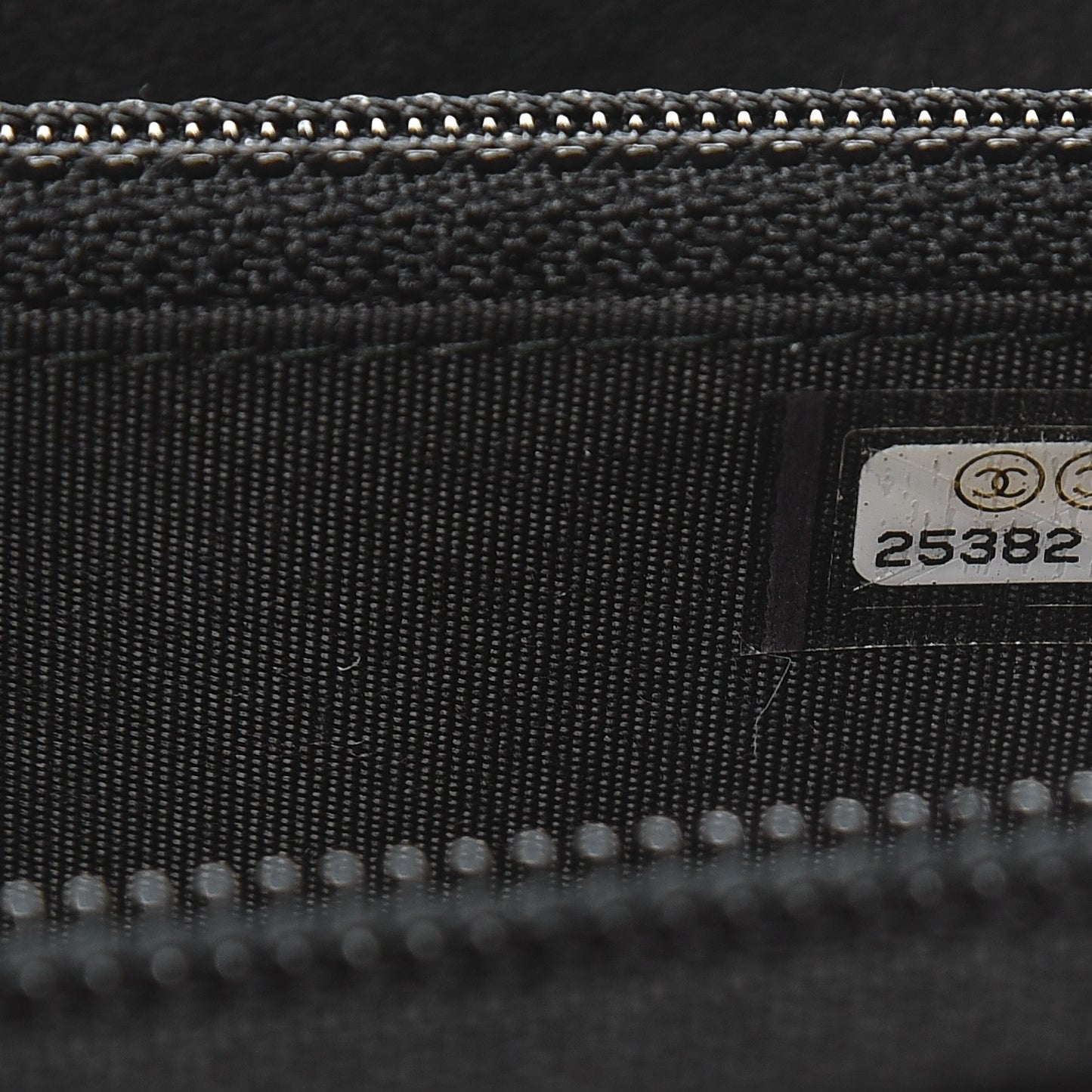 Caviar Quilted Boy Small Zip Around Wallet Black