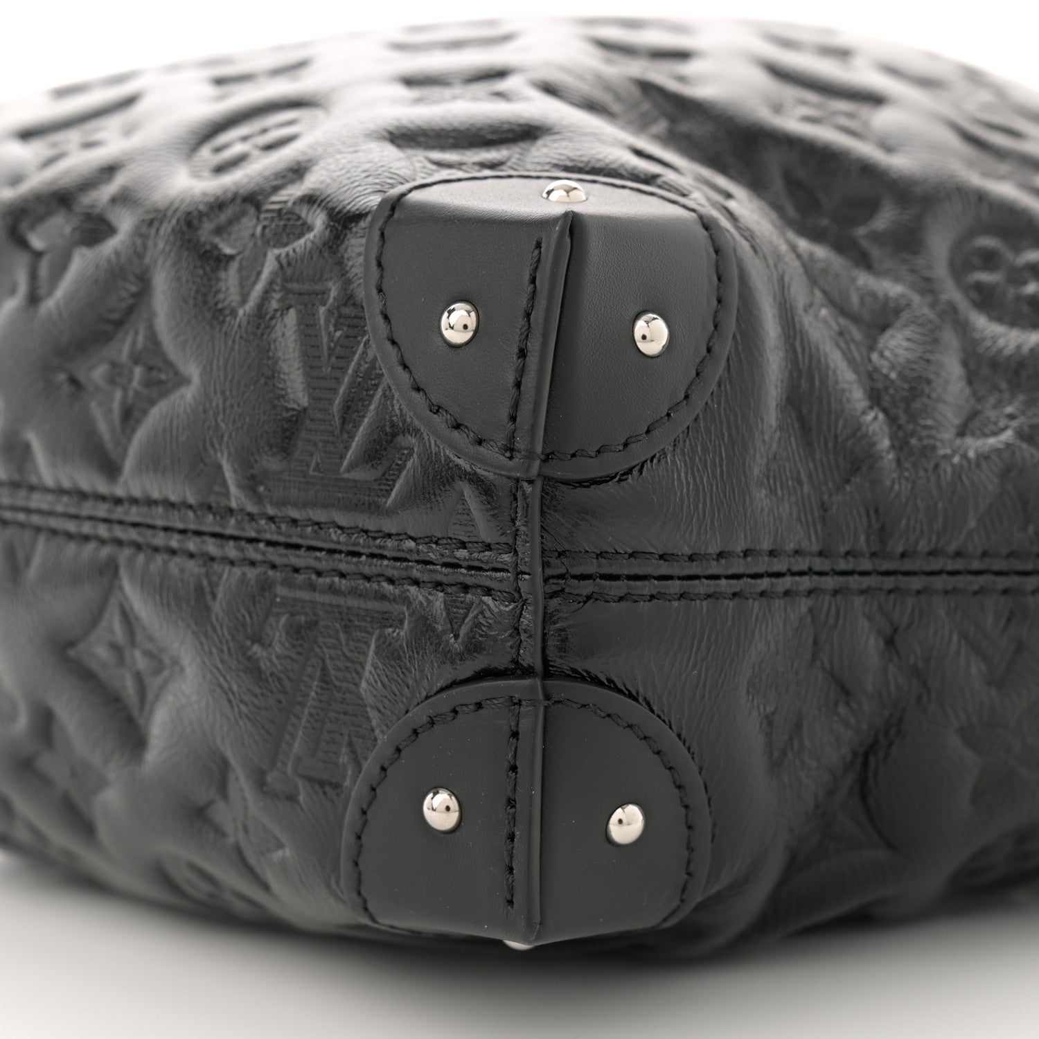 Louis Vuitton Lambskin Monogram Shadow Coussin Noe Trunk PM Black 9 of 9