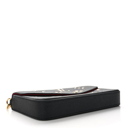 Louis Vuitton Empreinte Monogram Giant Felicie Pochette Black Beige 5 of 12