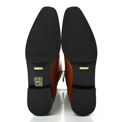 Gucci Calfskin Rosie Tall Riding Boots 37.5 Brown Papaya 5 of 8