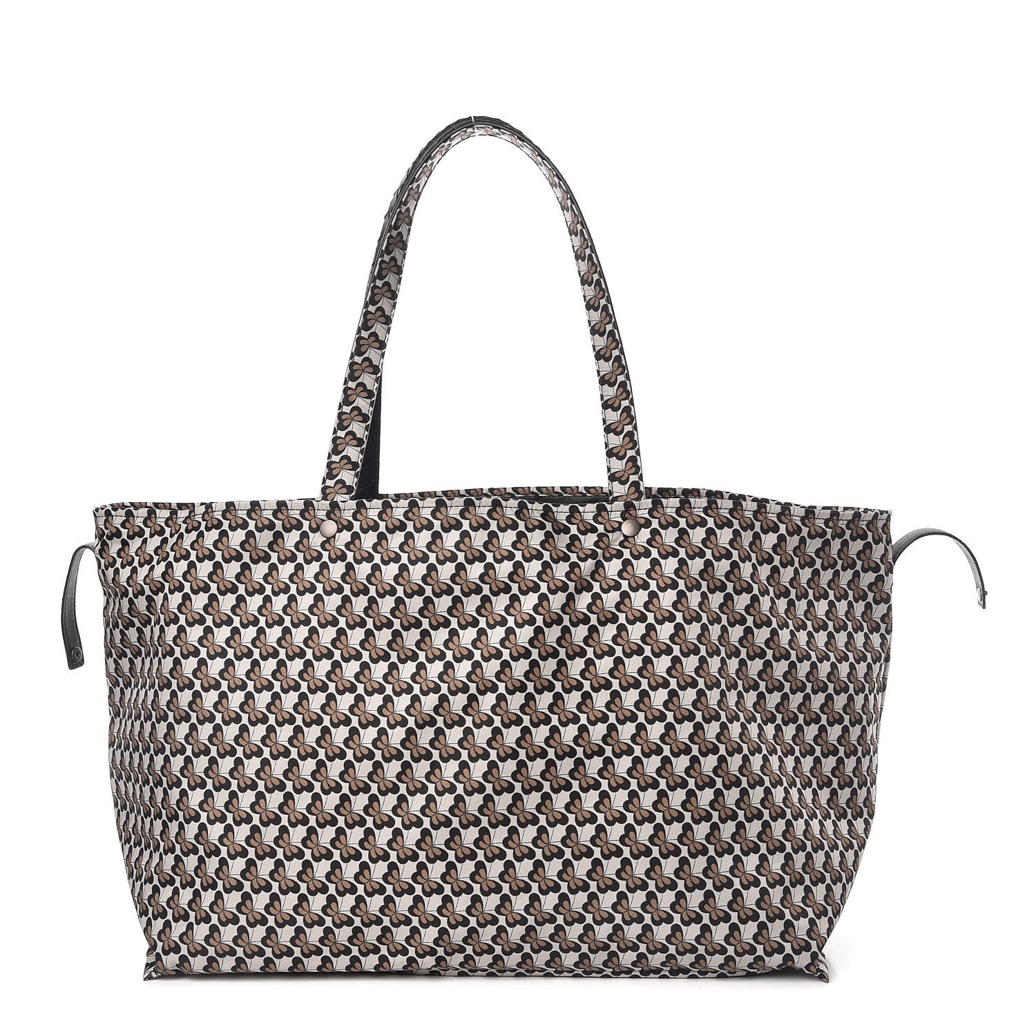 Bottega Veneta Nappa Nylon Medium Reversible Butterfly Shoulder Bag Black Cement 3 of 9