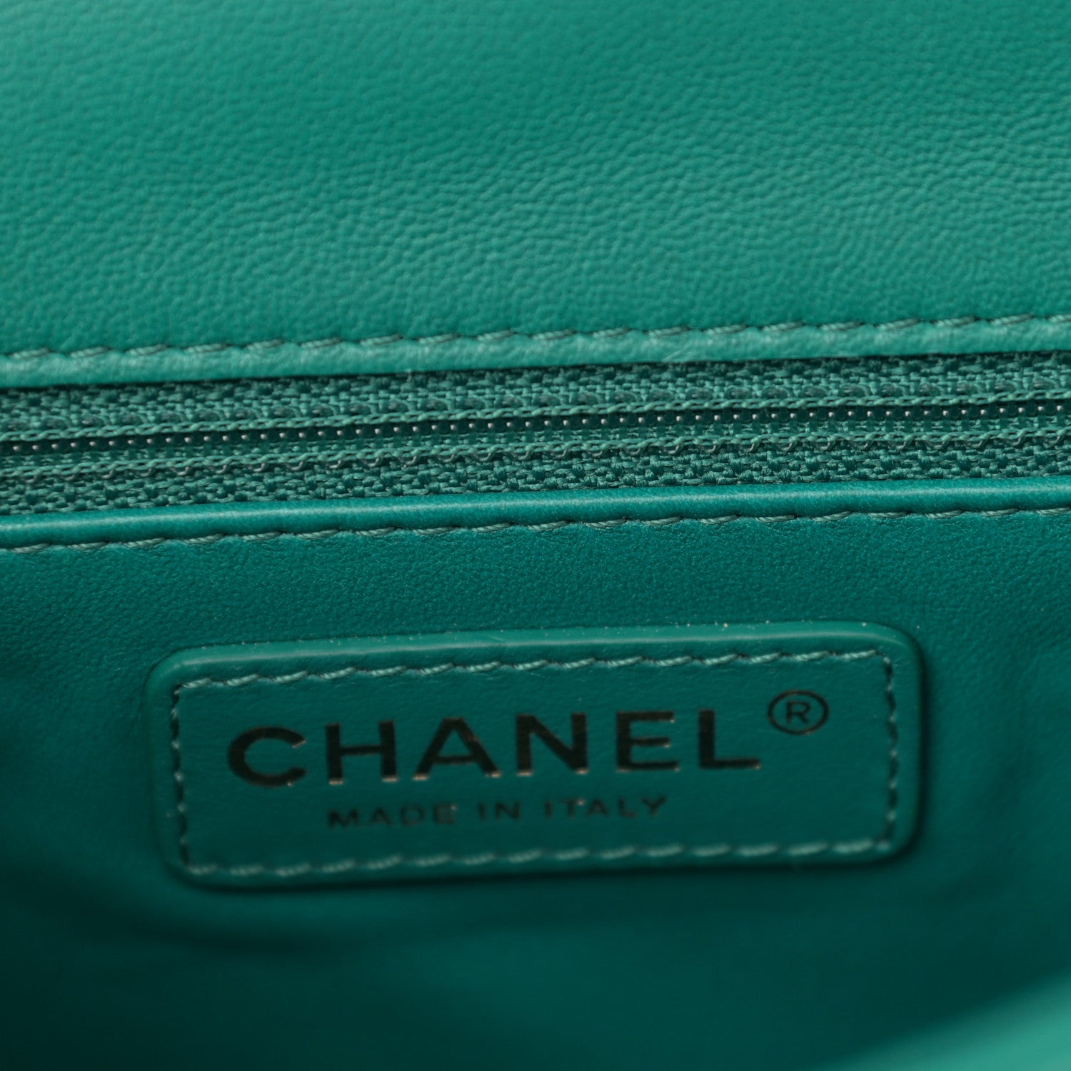 Chanel Lambskin Quilted Small Easy Carry Flap Green 6 of 13