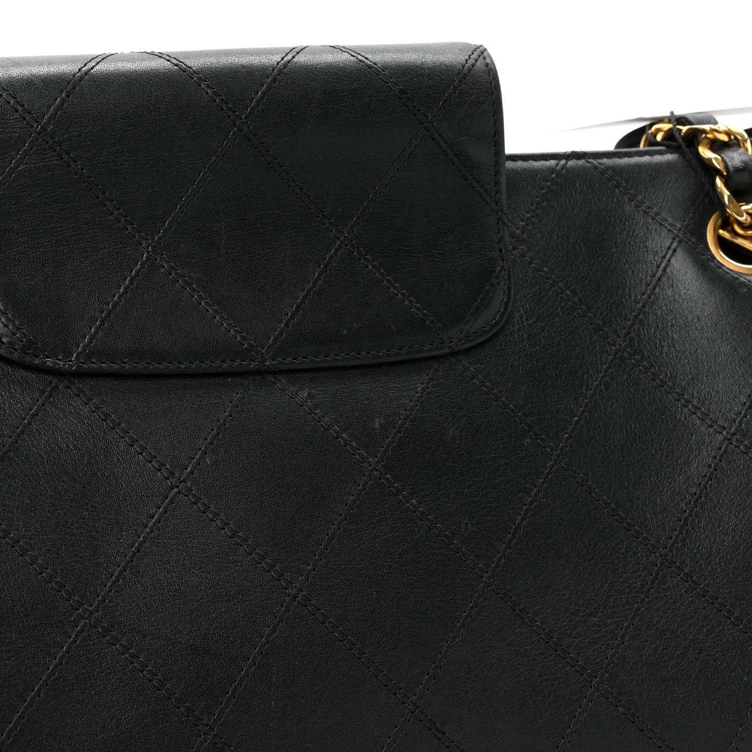 Chanel Calfskin Stitched XL Weekender Black 18 of 18